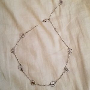 Juicy Couture silver charm necklace